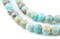 The Bead Chest Turquoise Sea Sediment Jasper Beads (6mm): Organic Gemstone Round Spherical Energy Stone Healing Power Crystal for Jewelry Bracelet Mala Necklace Making